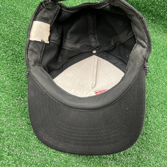 Vintage Abu Garcia Fishing Trucker Snapback Hat Rope Brim Black Adjustable - Picture 6 of 8